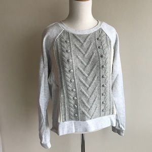J.Crew Hybrid cable Knit Sweater/Sweatshirt